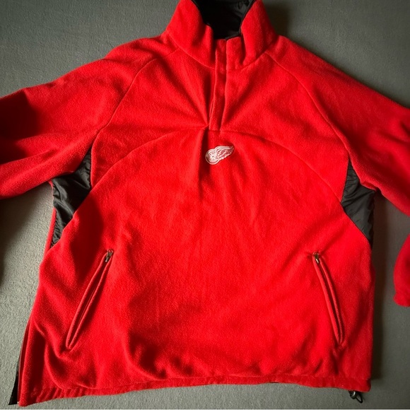 Red Wings Black and Red Pullover reversible Jacket XXL - Picture 7 of 11